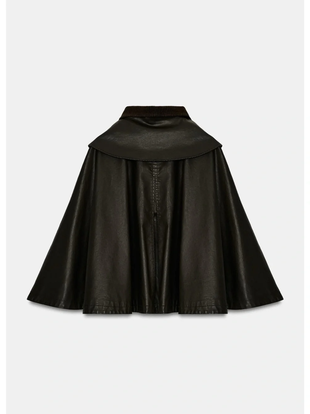 ZARA WAXED CAPE COAT